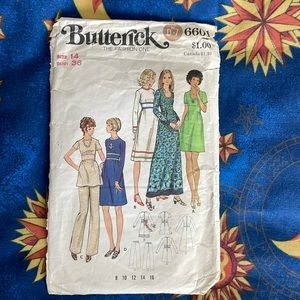Vintage 1970s sewing pattern